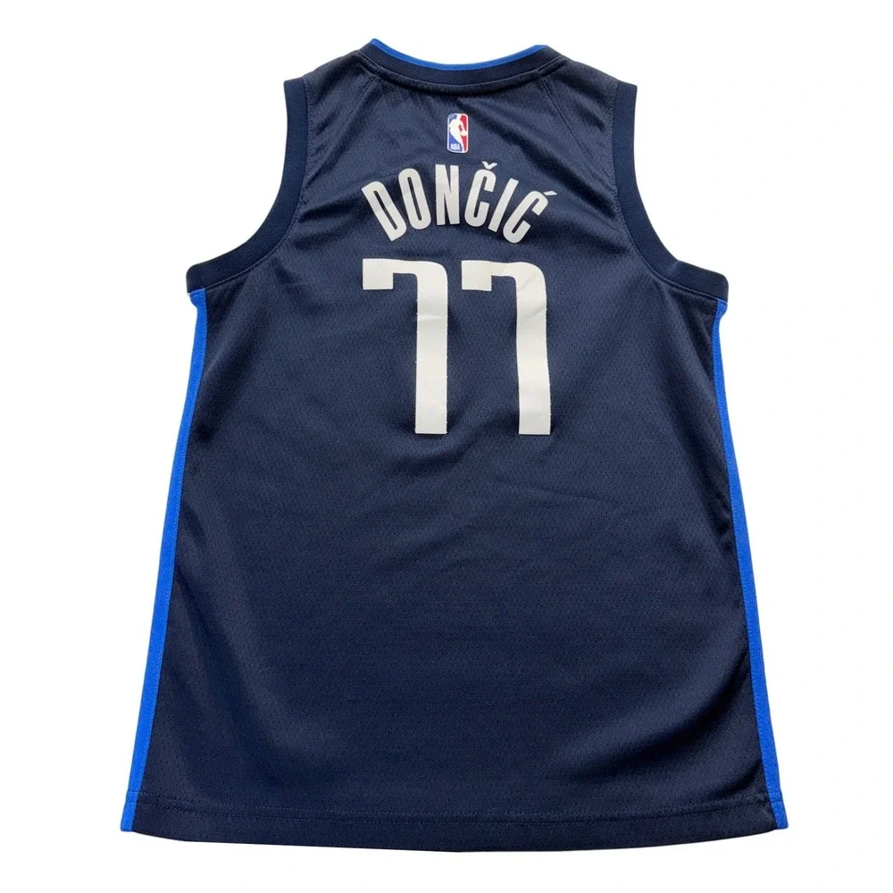 Nike Basketball Jersey Kids M Blue Luka‎ Doncic 77 Dallas Mavericks Swingman NBA
